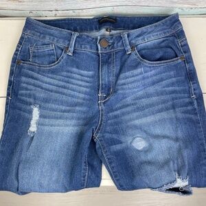 Catherine Malandrino Distressed Skinny Denim Blue Jeans